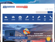 Tablet Screenshot of deklerkcaravans.nl